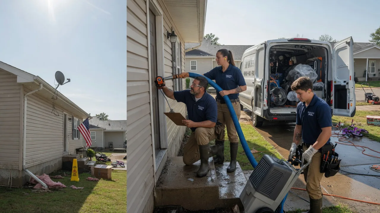 Ceiling Water Damage Restoration in New Paris, OH near me